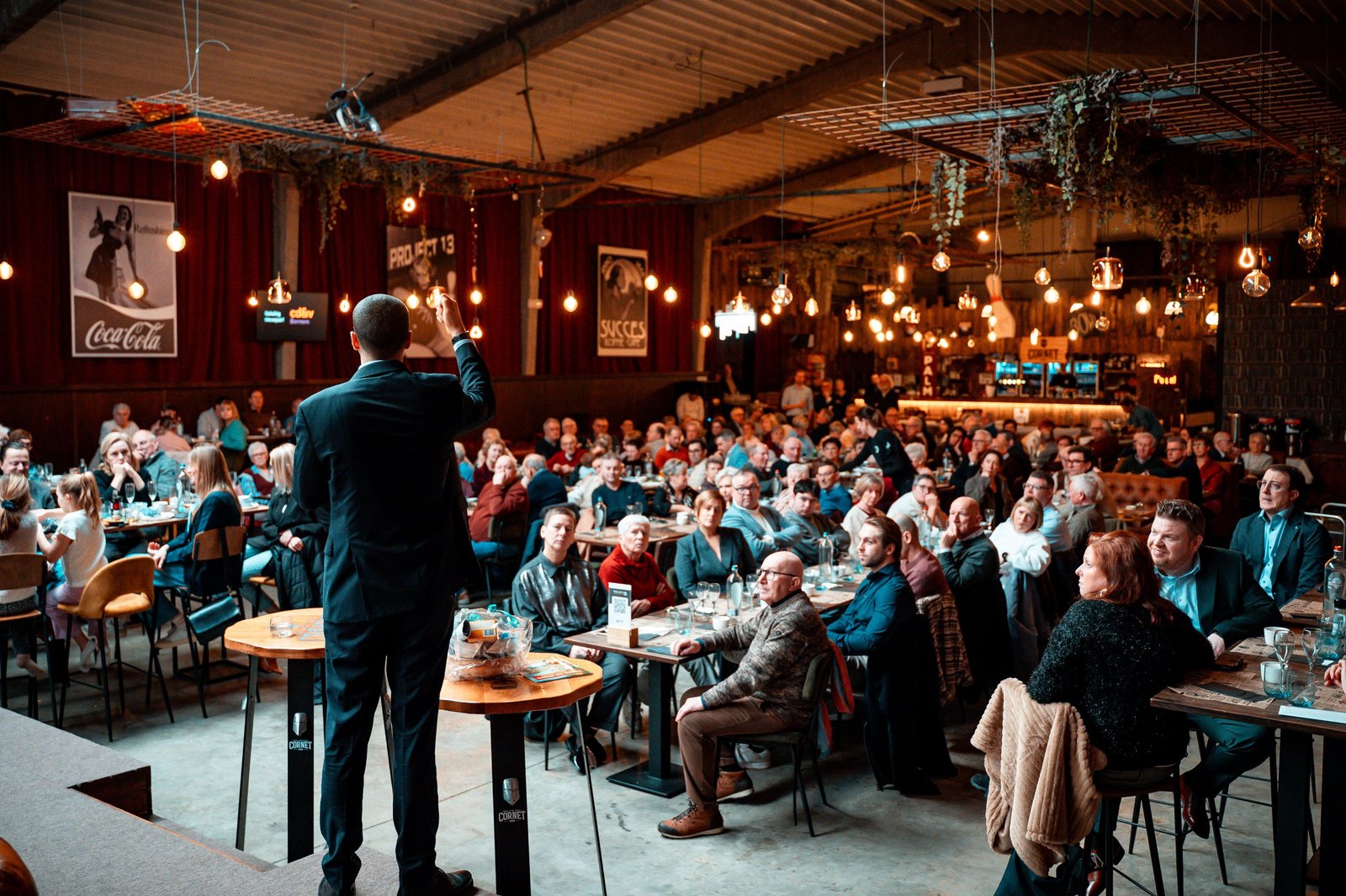 Confident Speaker Presenting